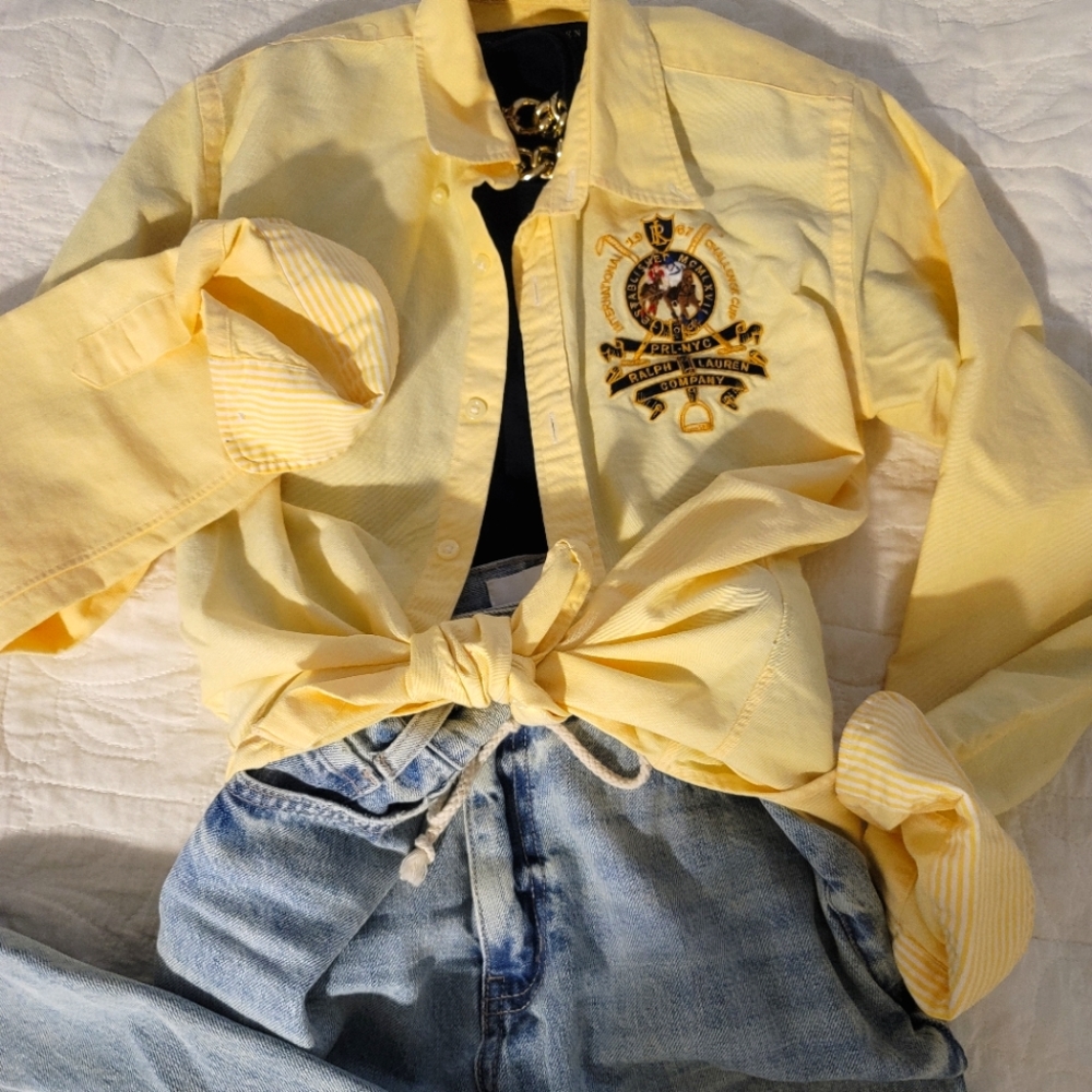 Ralph Lauren Polo Button Up Shirt sz 6 slim fit